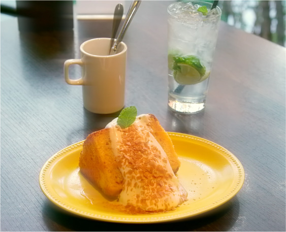 一般的なレンズでの食事の見え方