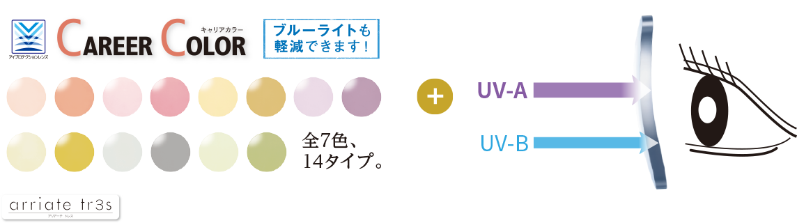 眼に優しいキャリアカラー